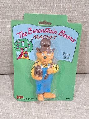 Vintage Berenstein Bears Papa Bear Magnet By Vanderbilt Products 1989